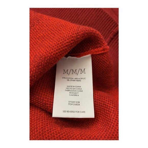 Cabi | Sakura Camo Red Maroon Pullover Crewneck Long Sleeve Sweater 3158 | M - Picture 3 of 6